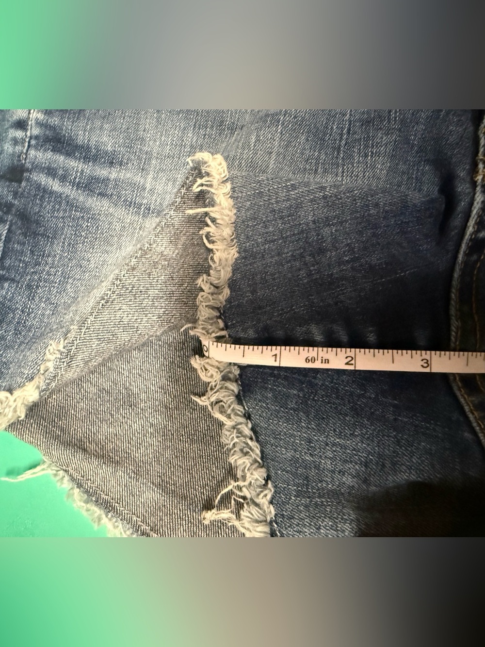 Big Star Faded Blue Denim Cutoff Shorts - Picture 5 of 7